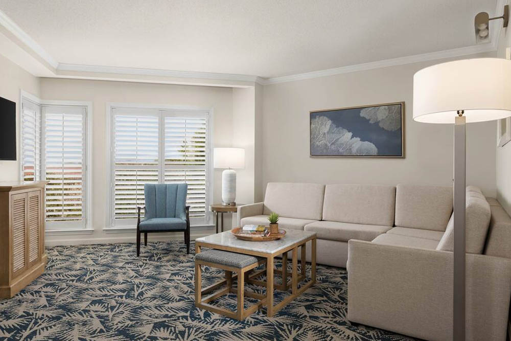 Living Room of the 2 Bedroom Villa at the Marriott's Heritage Club Resort in Sea Pines Hilton Head