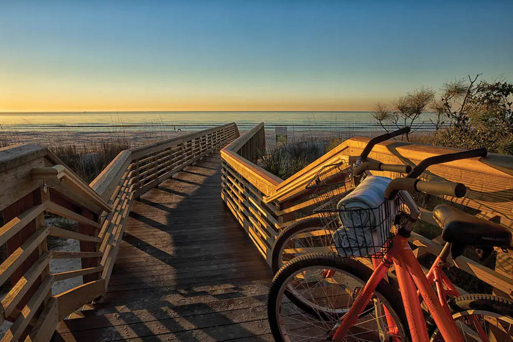 Bikes on the Beach Walk at the Marriott Monarch at Sea Pines in Hilton Head 1000