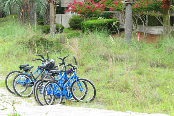 Bikes at the beach trail in Hilton Head 600