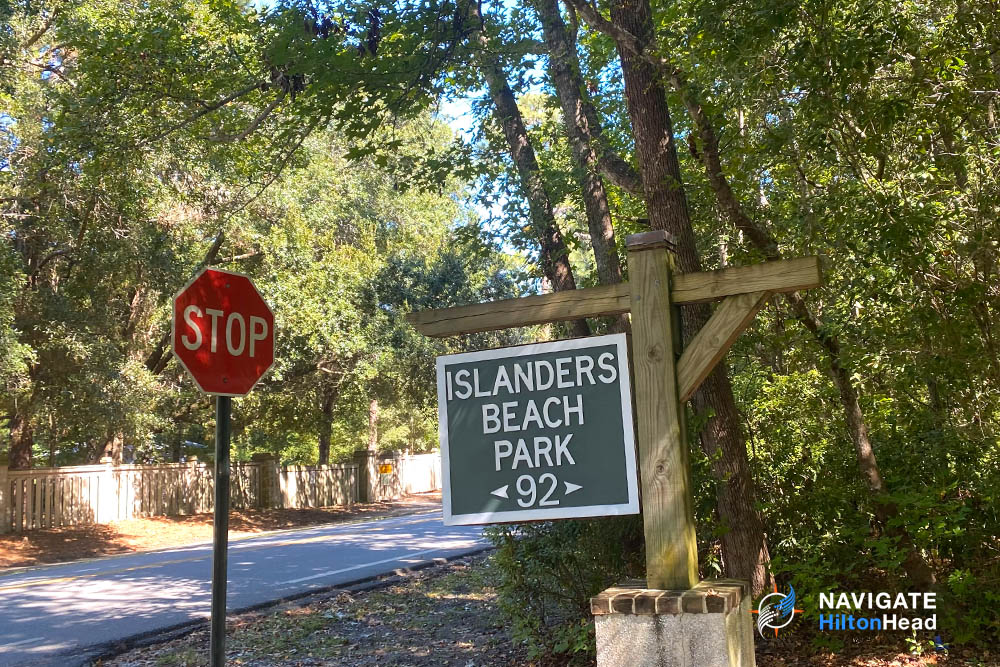 Entrance sign to the Islanders Beach Park Hilton Head 1000