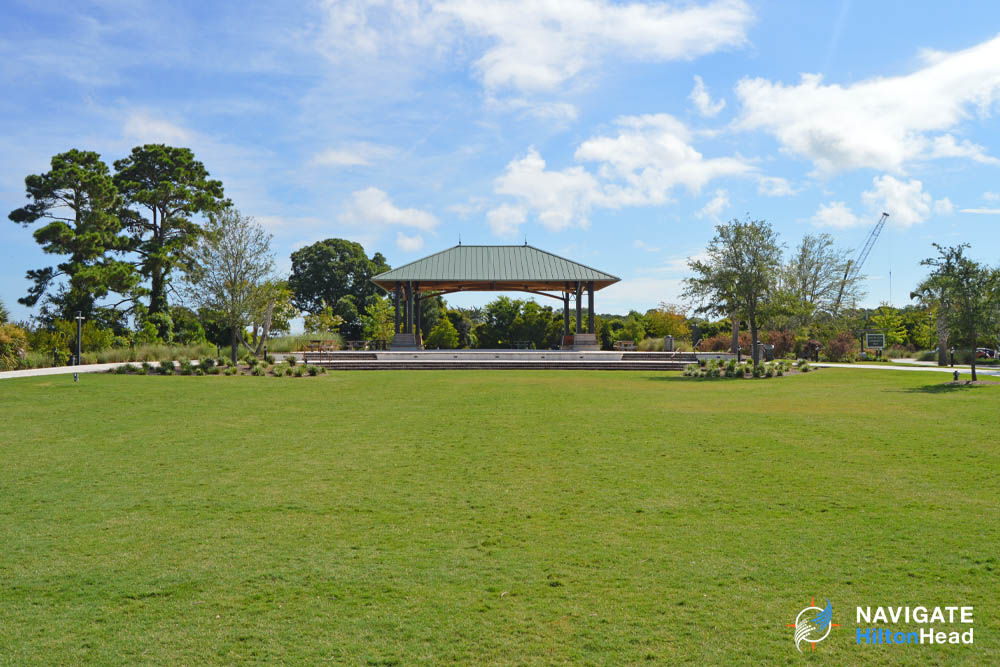 Event Lawn and the Covered Pavilion at the Shelter Cove Community Park in Hilton Head 1000