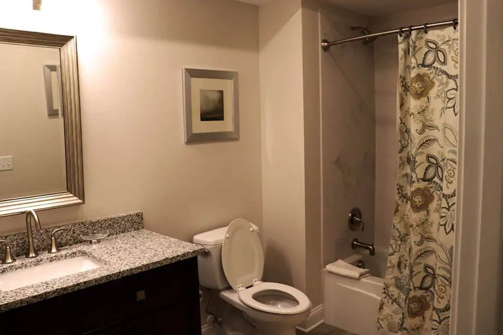 Bathroom in the Junior One-Bedroom Villa at Coral Sands Resort by Palmera in Hilton Head 1000