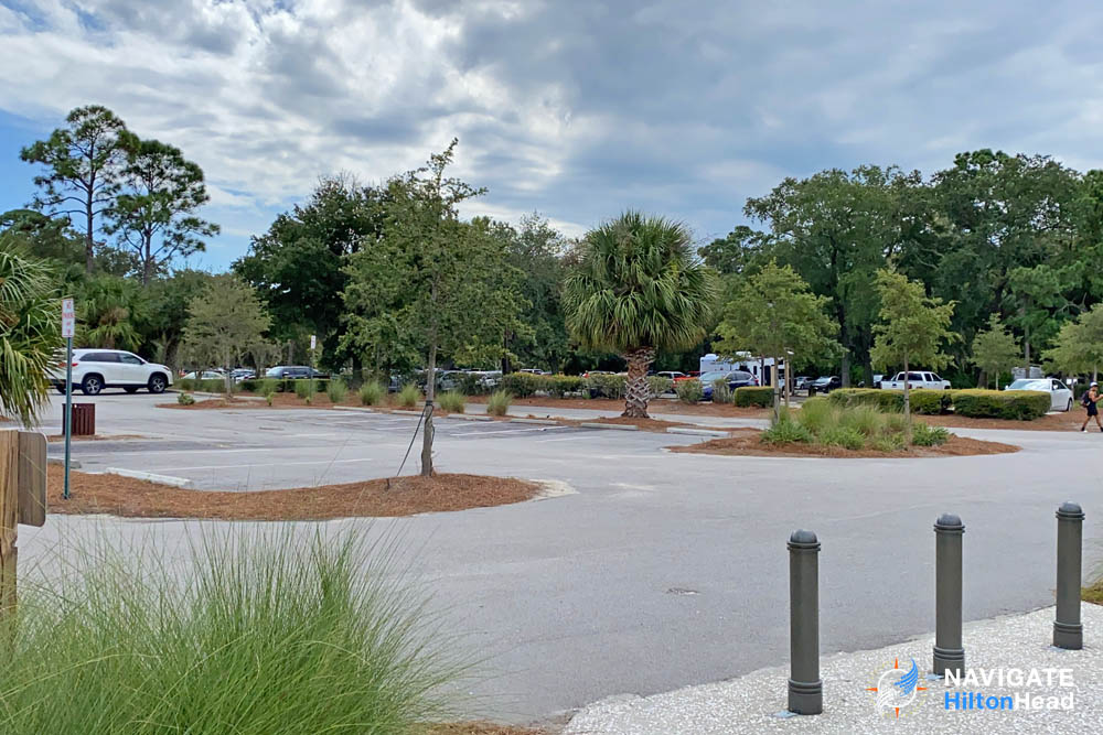 Parking lot across from Coligny Beach Park in Hilton Head 1000