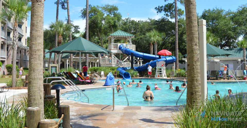 Pool and water slide at the Marriott Barony Beach Club 960