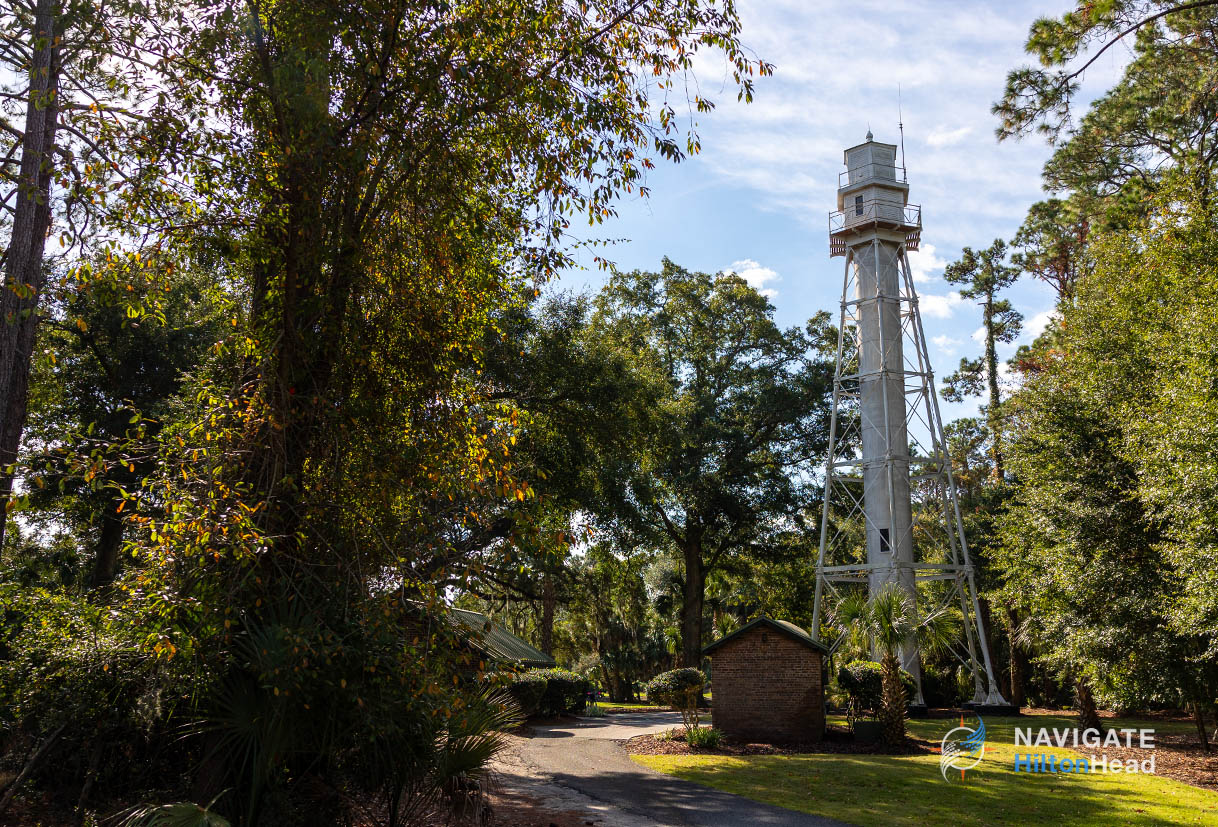 From the tee box of the Arthur Hills Golf Course at the Hilton Head Rear Range Lighthouse in Leamington 1200w