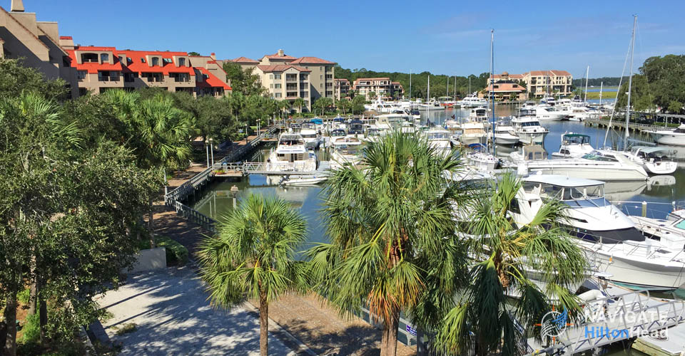 View of the Marina at Shelter Cove on a perfect sunny day in Hilton Head 960